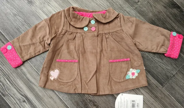 Bnwt Mothercare Humphreys Corner Little Sweetheart Jacket Coat 0-3 Months Gift