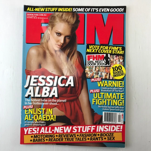 FHM MAGAZINE FEB 2002 Jessica Alba $50.00 - PicClick AU