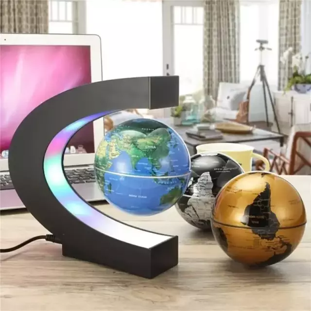 Magnetic Floating Levitation Globe LED Electronic World Map