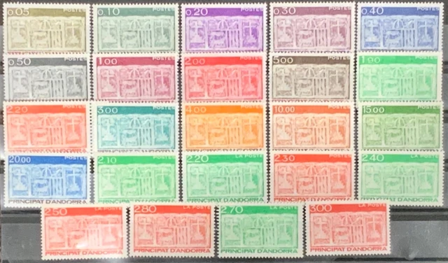 French Andorra #YT316//YT473 MNH CV€41.30 1983-96 Complete First Arms [310//465]