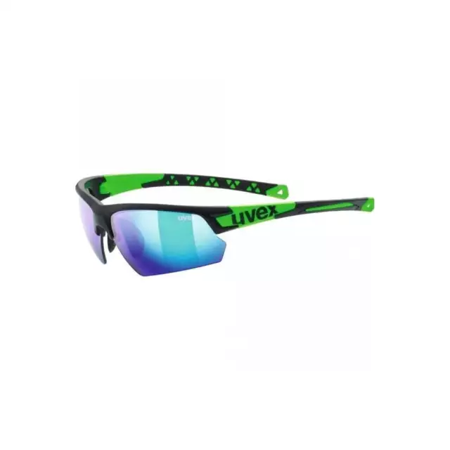 Uvex Sportstyle 224 Sunglasses: Black Green