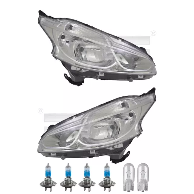 Scheinwerfer Set inkl. Premium Lampen für Peugeot 208 CA_ CC_ mit LWR Motor