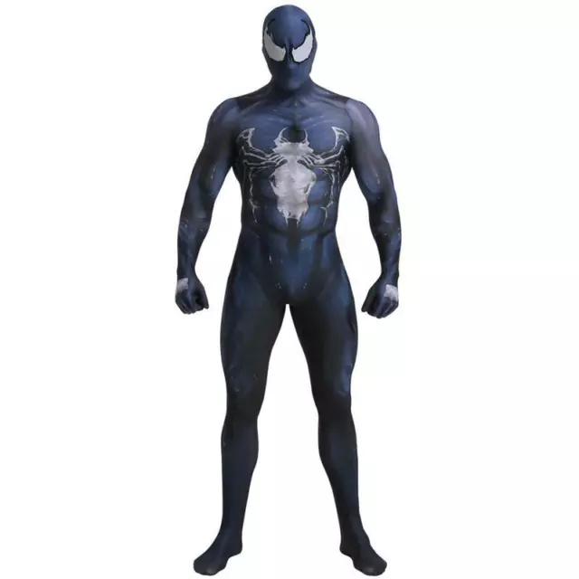 COSTUME VENOM PER adulti vestito di carnevale uomo nero tuta maschera  completo EUR 149,00 - PicClick IT