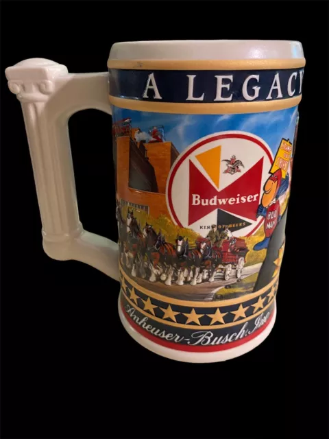 Budweiser Beer Stein "A Legacy of Quality" August A. Busch Jr. 2003 Mug