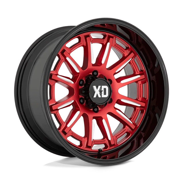 XD XD865 PHOENIX 20X9 6X135 00 CANDY RED MILLED WITH BLK LIP Wheel Rim (QTY: 1)