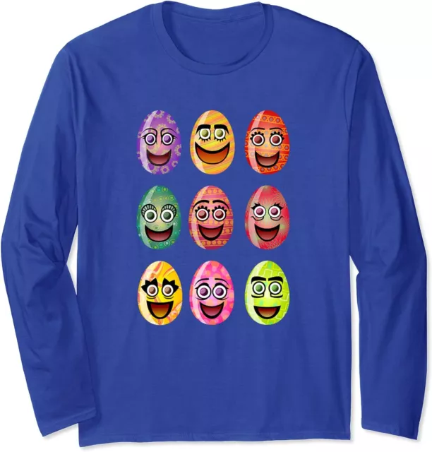 Easter Eggs Family Matching Easter Day Group Gift Long Sleeve T-Shirt