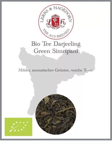 Bio Thé Darjeeling Vert Simripani 1kg