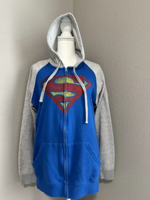 DC Comics Superman Symbol Zip-Up Hoodie Size L