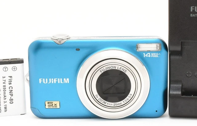 NEAR MINT FUJIFILM Finepix JX280 Digital Camera Blue 5x