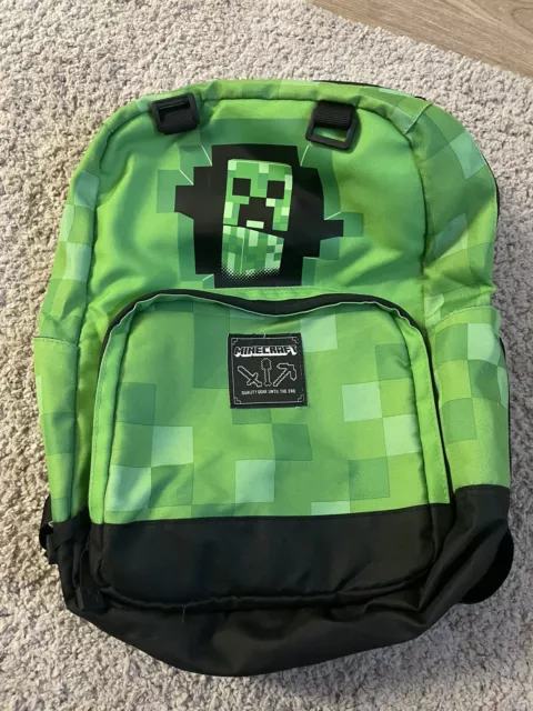 Minecraft Backpack for Boys | Gamer School Bag for Kids Creeper Backpack (2018)