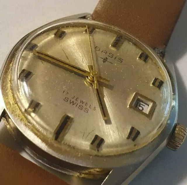 Men's watch *Basic* Mod. Superflat Vintage 1960 Swiss Mechanical Working