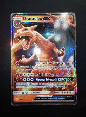 Carte Pokémon Dracaufeu GX Promo SM195 - Soleil et Lune VF