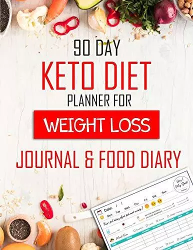 90 Tage Keto Diätplaner für Gewichtsverlust Journal & Ernährungstagebuch: ke