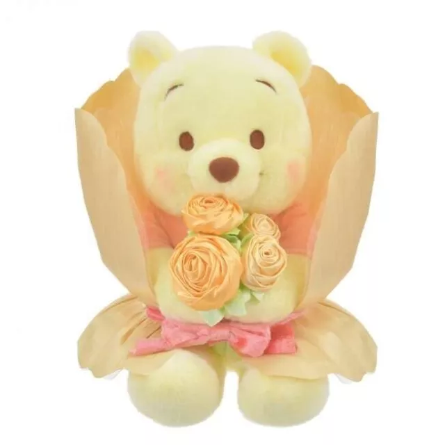 Disney Plush Pooh Pastel Color Bouquet 2024 Stuffed Toy Disney Store Japan