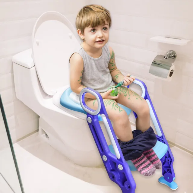 Toilettentrainer Kinder mit Treppe Toilettenaufsatz WC Sitz Toilettensitz 3 in 1