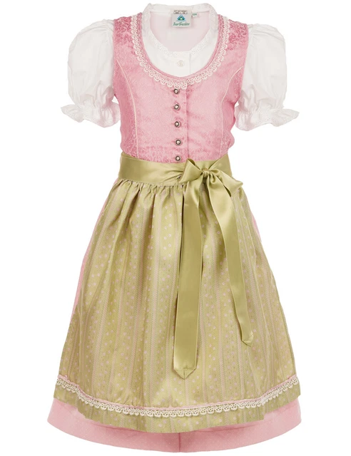 Isar-Trachten Bambini Dirndl " Principessa " 3-tlg. Con Blusa 43102 Festiva -