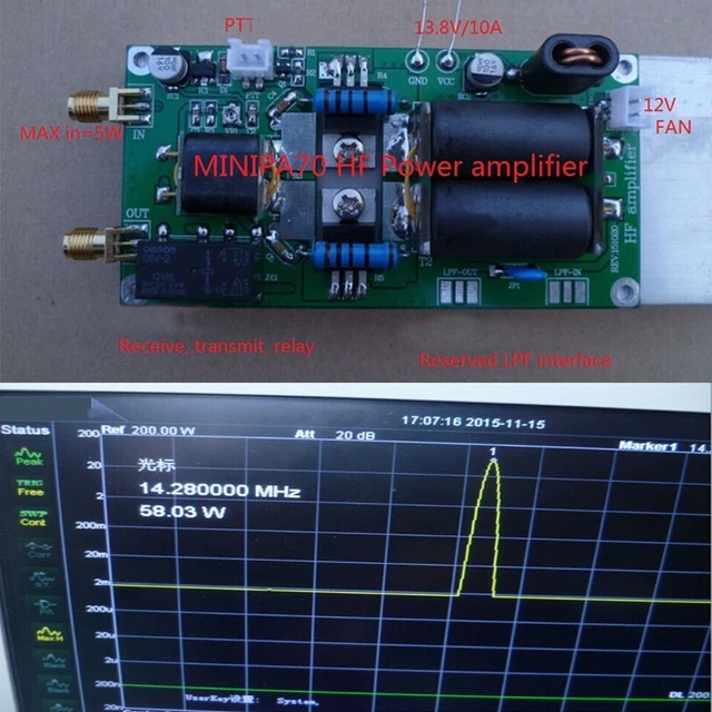 BOOST YOUR RADIO Signal with 70W SSB Linear AMP 3 530Mhz for FT817 KX3