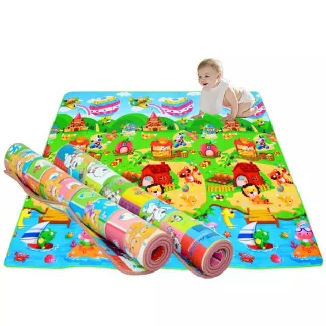 Baby Crawling Play Mat Educational Alphabet Game Rug for Children Puzzle Carpet