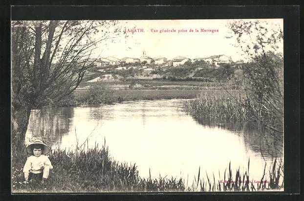 CPA Lamath, Vue Generale prise de la Mortagne