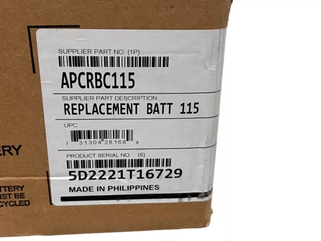 APC APCRBC115 Remplacement Batterie Cartouche 3