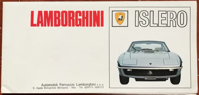 Lamborghini  Islero  Brochure  1968