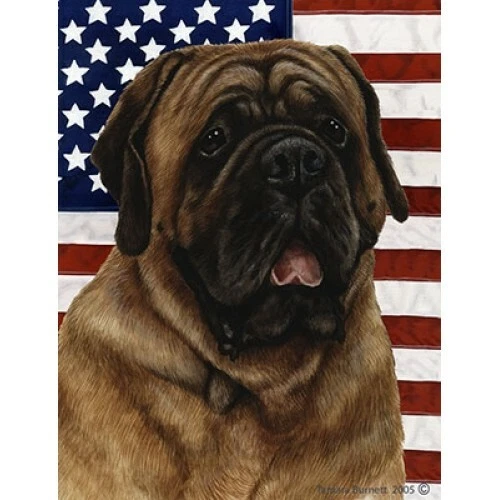 Patriotic (D2) Garden Flag - Red Mastiff 322761