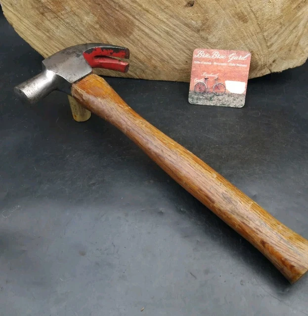 Ancien Marteau De Métier – Acier – Manche 22,5 Cm – Dans Son Jus – Occasion