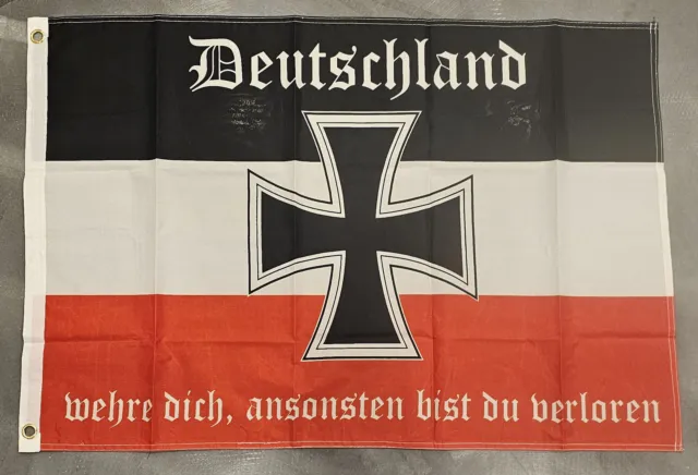 Deutsches Reich Deutschland wehre dich ansonsten bist du verloren - 60 x 90 cm