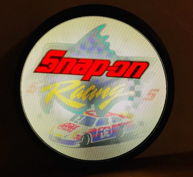 Snap-On Racing Beer Barrel Hologram Analog Clock by Lane Official Vintage
