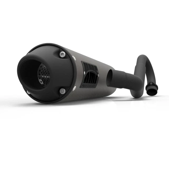 HMF for Yamaha YFZ 450R/X 2009-2023 Full Round Blackout Exhaust | 041414608892