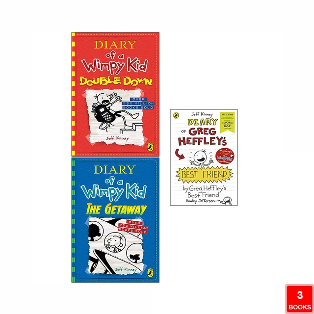 DIARY OF A Wimpy Kid Book 1112 and World Book Day 3 Books Collection