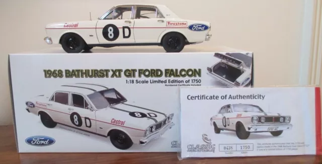 Classic Carlectables 1968 BATHURST XT GT FORD FALCON. 0438/1750. Boxed. 1:18.