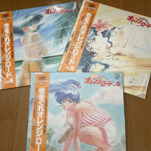 Kimagure Orange Road Vol.4 Vol.5 Vol.6 Set of 3 Laserdisc LD Japanes Anime 92401