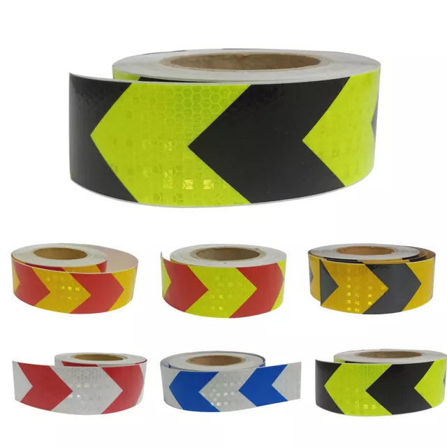 Arrow Reflective Tape Car Sticker Safety Warning Mark Reflective Tape 2x118 inch