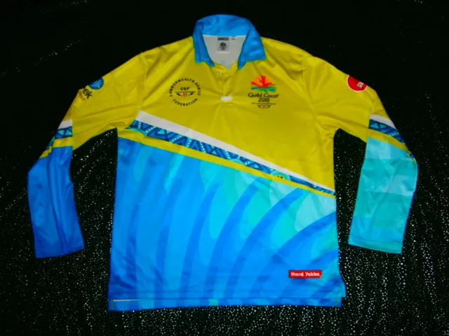 Hard Yakka CGF Gold Coast 2018 Commonwealth Games OFFICIAL POLO SHIRT SZ M