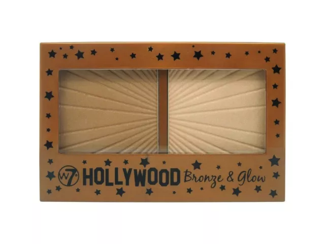W7 HOLLYWOOD BRONZE & GLOW IN BLISTER - COUNTOUR AND HIGHLIGHT KIT Free postage
