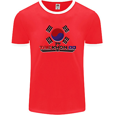 Taekwondo Fighter Mixed Martial Arts MMA Mens Ringer T-Shirt FotL
