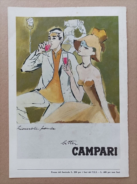 CAMPARI 1965 MARANGOLO -Pubblicità originale pagina intera tratta da rivista [2]