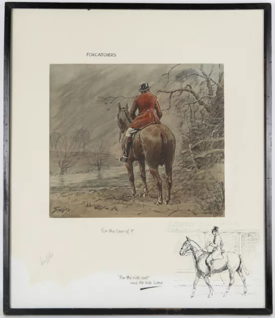 Snaffles, Charles Johnson Payne, 'Foxcatchers, For The Love Of It', Print Signed