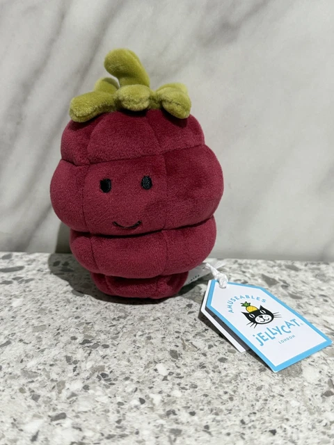JELLYCAT FABULOUS FRUIT 'I am Fabulous Raspberry' 12cm plush BNWT £22. ...