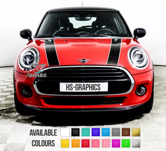 Mini One Mini Cooper Bonnet Pin Stripes Vinyl Graphics Decals Stickers Racing