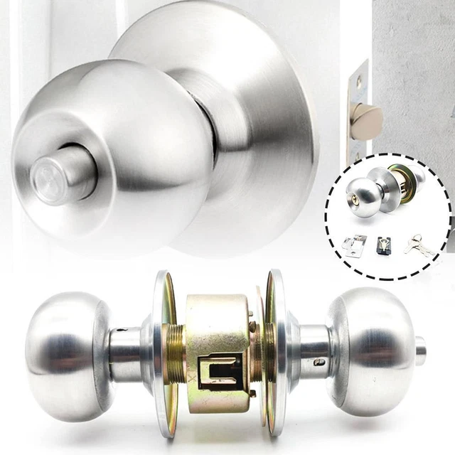ALUMINUM ALLOY LOCK Core Spherical Lock Door Knob Set Privacy Passage