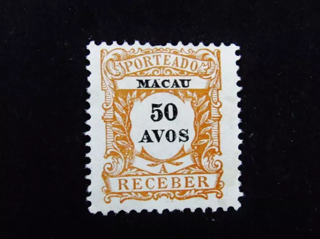 nystamps Portugal Macao Stamp # J10 Mint OG H       M22y804