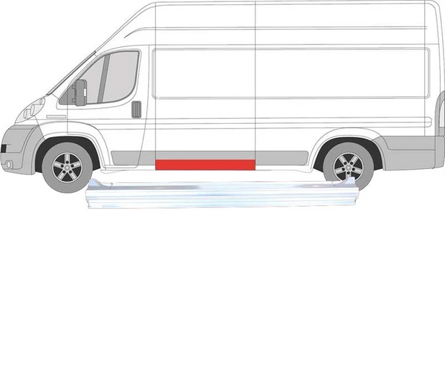 FIAT DUCATO BOXER RELAY 2006- SLIDING DOOR SILL REPAIR PANEL / RIGHT = LEFT | Australia