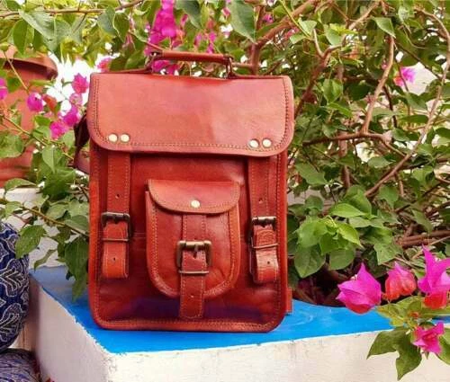 Vintage Men's Retro Satchel Genuine Leather Cross Body Messenger Shoulder Bag