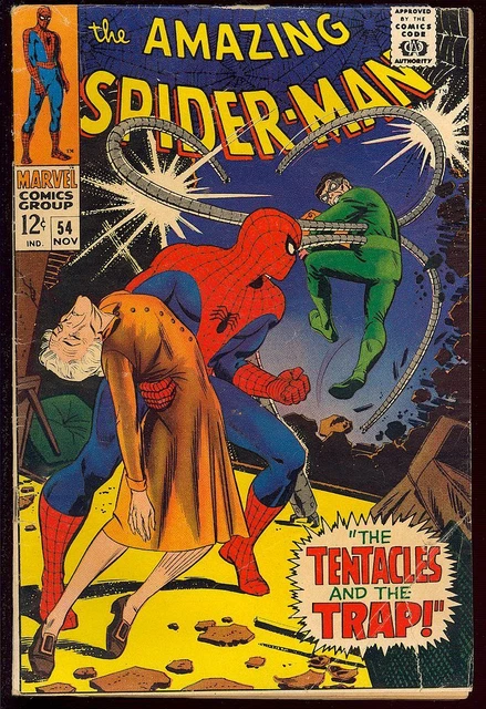 Amazing Spider-Man #54 Unrestored Silver Age Vintage Marvel Comic 1967 GD-VG