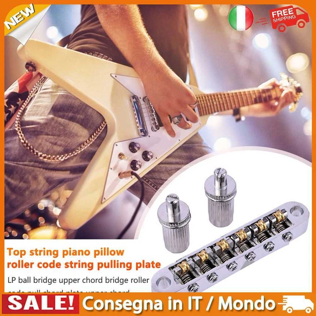 IT Roller Guitar Bridge 6 corde Tune O Matic Saddle per Epiphone Les Paul (argen
