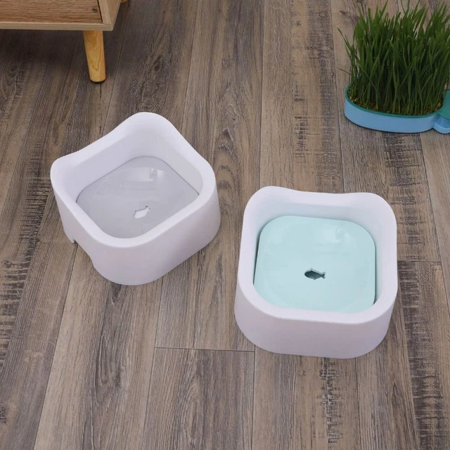 Non-Wetting Mouth Pet Floating Bowl Dog Water Dispenser  for Puppy/Kitten/Cats