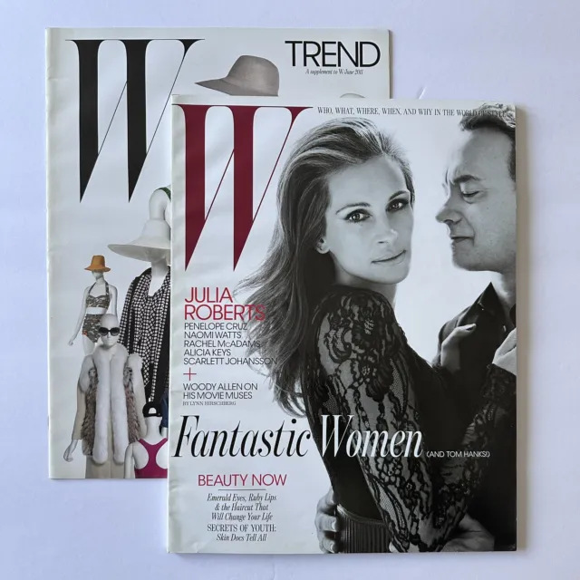 W magazine 2011 JULIA ROBERTS Tom Hanks Penelope Cruz Alicia Keys Trend Suppleme