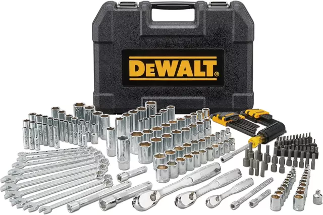 New 205-Piece Mechanics Tool Set, 1/4" & 3/8" & 1/2" Drive, Sae/Metric DWMT8